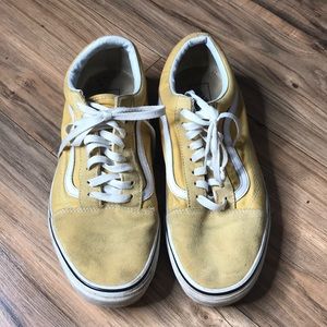 Vans yellow and white sneakers size 11